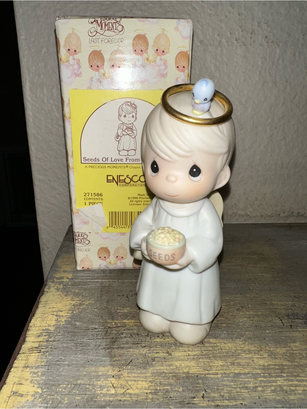 Vintage Precious Moments Seeds Of Love From The Chapel Figurine (271586) 1996|